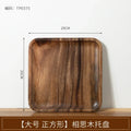 Axyaa Acacia Wood Tea Tray for Snacks and Coffee Storage