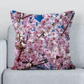Axyaa Sakura Mount Fuji Cushion Cover for Home and Office Décor