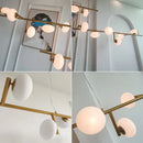 Axyaa Frosted Glass Ball LED Pendant Light for Modern Minimalist Ambiance