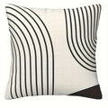 Geometric Round Line Pattern Pillow Cover for Modern Minimalist Home Decor