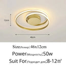 Axyaa Modern Linear LED Ceiling Lamp for Home Indoor Decor