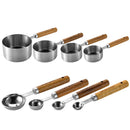 Axyaa Stainless Steel Measuring Cups & Spoons Set - Kitchen Baking Tools
