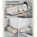 Axyaa Over Sink Bowl Drainer Rack, Kitchen Organizer Shelf for Tableware & Cups