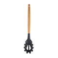 Silicone Wood Handle Gray Kitchen Utensils Set by Axyaa