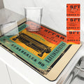 Axyaa Square Coffee Table Drain Pad - Absorbent & Anti-Slip Kitchen Mat
