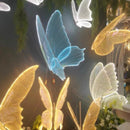 Axyaa LED Blue Lace Butterfly Lamps for Romantic Wedding Decor