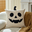 Axyaa Halloween Pumpkin and Funny Pillowcase Cojines - Sofa Throw Pillow Cover