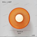 Axyaa Green Orange Table Lamp: Designer Luxury Desk Light for Bedside Decoration