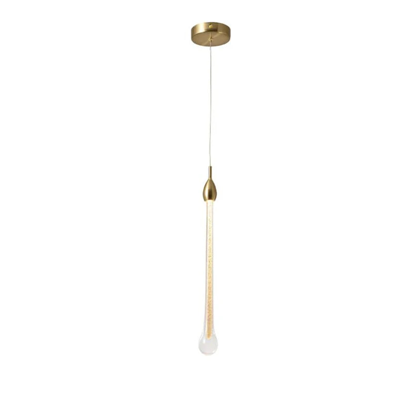 Axyaa Round Stairs LED Chandelier Metal Light Fixture for Villa, 3W DIY Suspend Lamp