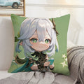 Axyaa Decorative Pillow Covers for Sofa Cushions - Genshin Impact Inspired Home Decor