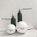 Nordic Glass Ball Table Lamp Green Pink Resin Axyaa Cute Creativity Bedroom Living Room