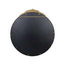 Axyaa Baroque Antique Brass Edge Wall Mirror for Entryway, Bathroom, Living Room