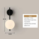Axyaa Nordic G9 LED Wall Lamps, Black Gold Fixtures for Corridor