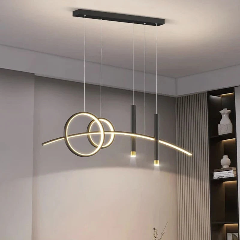 Axyaa Modern Dine Pendant Light Chandelier - Indoor LED Ceiling Lamp
