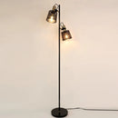 Axyaa Retro Iron 2-Light Floor Lamp for Living Room Bedroom Office Décor