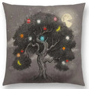 Cute Ghost Sailboat Whale Diver Cushion Cover by Axyaa