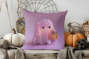 Axyaa Halloween Pillow Cover: Cute Ghosts & Pumpkins for Sofa, Bedroom & Car