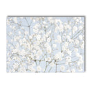 Blue Flower Santorini Sea Wall Art Canvas Painting Greece Island Poster - Axyaa Nordic Home Decor