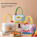 Axyaa Fruit Cartoon Lunch Bag: Large Capacity Thermal Insulated Tote for Kids & Adults