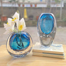 Axyaa Crystal Glass Vase Hydroponics Terrarium Flower Pot Home Decoration