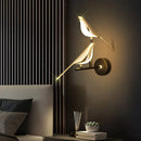 Axyaa Golden Bird LED Wall Lamp - Rotatable Indoor Sconce