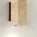 Axyaa Travertine Wall Sconce LED Lamp for Bedroom & Living Room