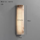 Axyaa Marble LED Wall Lamp Nordic Design Bedside Reading Sconce Stone Art Decor