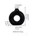 Axyaa Ceramic Donut Vase White Nordic Home Decor Arrangement Holder