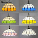 Axyaa Stained Glass Pendant Light for Home Decor and Kitchen Lighting