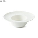 Axyaa Circular Ceramic Straw Hat Bowl for Molecular Cuisine and Desserts