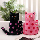 Axyaa Pink Cat Plush Hugging Pillow - Kids Stuffed Kitten Toy