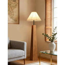 Axyaa Curved Pleated Floor Lamp - French Style Bedroom Living Room Decor