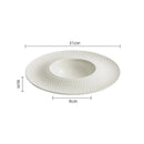 Axyaa Ceramic Dinner Plate Set for Restaurant and Home - Solid Color Tableware