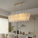 Axyaa Glass Chandeliers: Artistic LED Hanging Lamps for Wedding Party Decor
