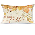 Axyaa Autumn Pumpkin Maple Leaf Lumbar Pillowcase 30x50cm