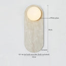 Axyaa Patterned Ceramic LED Wall Lamps - Mid Century Modern Living Room Fixtures