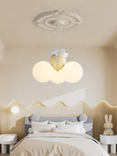 Axya Teddy Bear Chandelier: Warm, Eye Protection Light for Children's Room