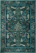 Nordic Plant Flower Print Living Room Carpet by Axyaa