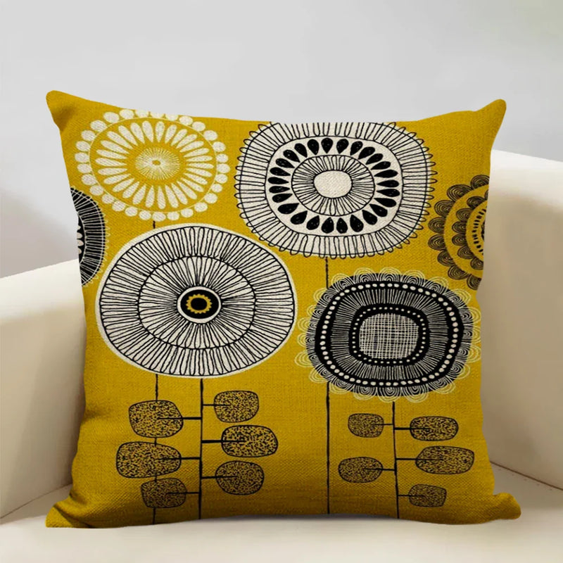 Nordic Style Cotton Tree Of Love Throw Pillow Cover 45x45CM Square Axyaa Brand