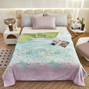 Axyaa Cool Silk Hyaluronic Acid Summer Quilt - Knitted, Printed, Comfortable, Breathable