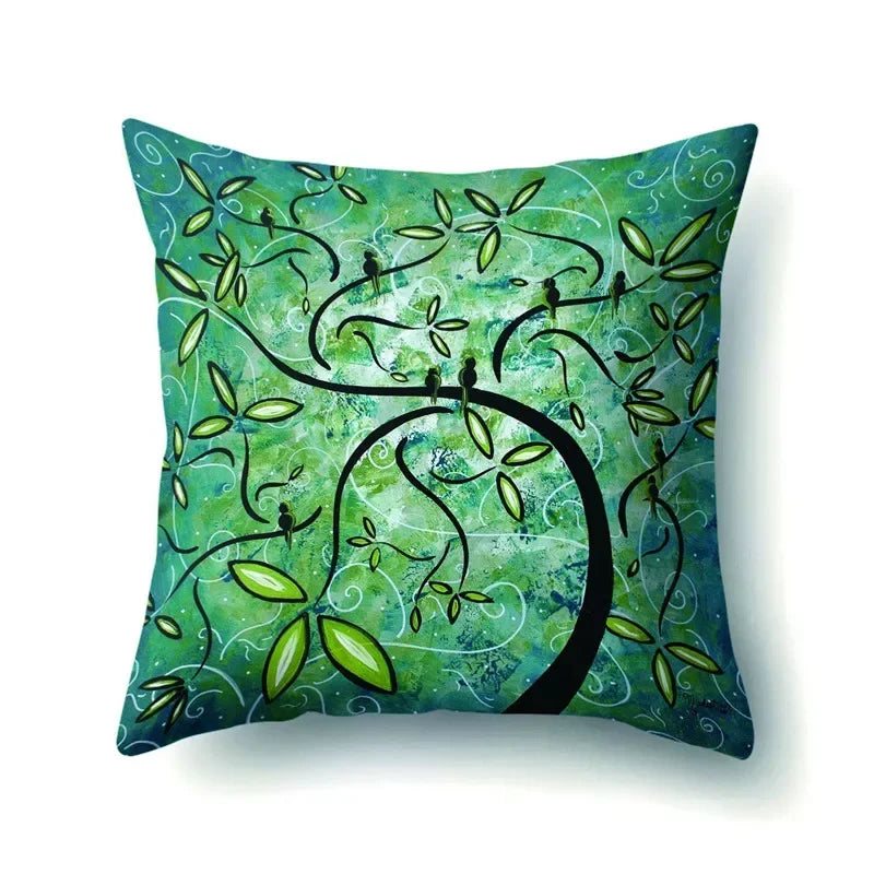 Axyaa Retro Floral Pillow Case 45x45cm