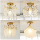 Axyaa Glass Shade Light Luxury Ceiling Lamp - Modern Minimalist Design