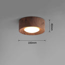Axyaa Luxury Chinese Style Ceiling Lamp Wooden Retro Tube Living Room Decoration