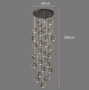 Axyaa Modern Stairway and Living Room Chandeliers: Indoor Lighting Fixtures