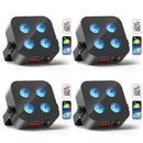 Axyaa RGBWA+UV LEDs Par Light: DMX512, 6/8/10CH, Stage Effect Lighting for Event, Wedding
