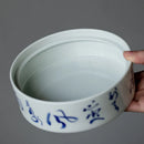 Axyaa Bamboo Ceramic Teapot Tray Set for Zen Kung Fu Tea Ceremony