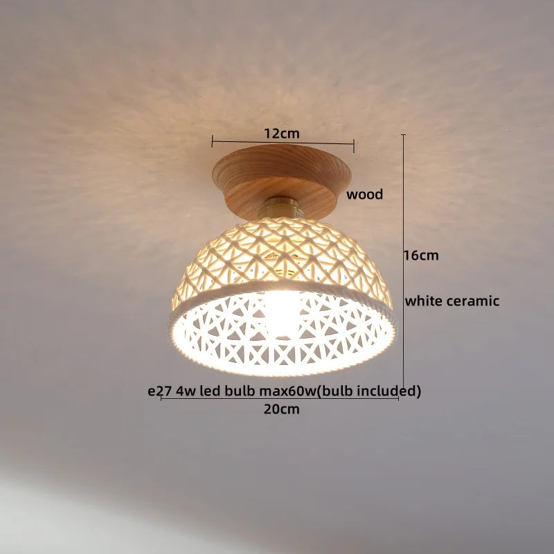 Nordic Modern Axyaa Glass LED Ceiling Lamp for Home Restaurant Balcony Lighting