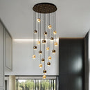 Axyaa Modern Home Stair Chandelier Living Room Dining Room Interior Lighting