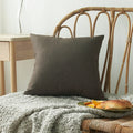 Axyaa Waterproof Solid Color Outdoor Cushion Cover for Couch Sofa Living Room
