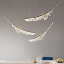 Axyaa Acrylic Feather Bird Pendant Chandelier - Modern Art Home Decoration Lighting